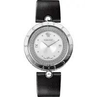 Versace Dameur VE7900120 Eon Sølvfarvet/Læder Ø34 mm