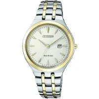 Citizen Dameur EW2494-89B Elegance Antikhvid/Gul guldtonet stål