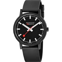 Mondaine Herreur MS1.41120.RB Sort/Gummi Ø41 mm