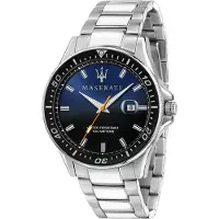 Maserati Herreur R8853140001 Sfida Blå/Stål Ø44 mm