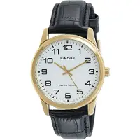 Casio Herreur MTP-V001GL-7BUDF Enticer Hvid/Læder Ø42 mm