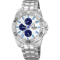 Festina Herreur F20445-1 Hvid/Stål Ø43 mm