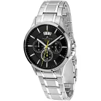 Jacques Lemans Herreur 1-1542D Sydney Sort/Stål Ø42 mm