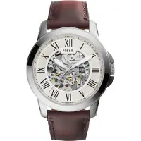 Fossil Herreur ME3099 Grant Beige/Læder Ø45 mm