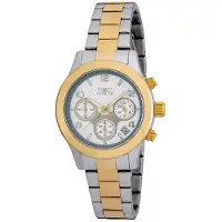 Invicta Dameur 19219 Angel Sølvfarvet/Gul guldtonet stål Ø38 mm