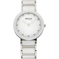 Bering Dameur 11435-754 Ceramic Hvid/Stål Ø35 mm