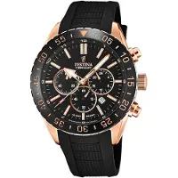 Festina Herreur F20516-2 Ceramic Sort/Gummi Ø44 mm