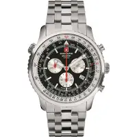 Swiss Alpine Military Herreur 7078.9137 Classic Sort/Stål Ø45 mm
