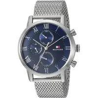 Tommy Hilfiger 1791398 Multifunktionsur – stål, sølv – herre