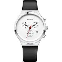 Bering Herreur 14736-404 Classic Hvid/Læder Ø36 mm