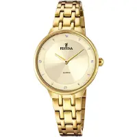 Festina Dameur F20601-2 Mademoiselle Guld/Gul guldtonet stål Ø30.5