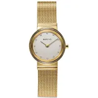 Bering Dameur 10126-334 Classic Hvid/Gul guldtonet stål Ø26 mm