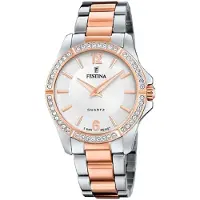 Festina Dameur F20595-1 Mademoiselle Sølvfarvet/Rosaguldtonet stål