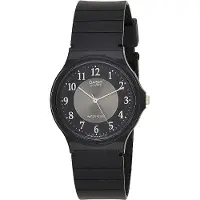 Casio Dameur MQ-24-1B3LDF Classic Sort/Gummi Ø34 mm