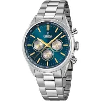 Festina Herreur F16820-C Timeless Blå/Stål Ø44 mm