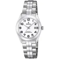 Festina Dameur F20438-1 Classic Hvid/Stål Ø28 mm