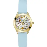 GUESS Dameur GW0678L1 Mini Wonderlust Sølvfarvet/Gummi Ø34 mm