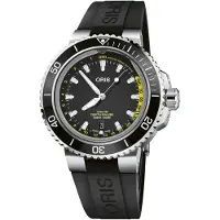 Oris Herreur 01 733 7755 4154-Set RS Diving Sort/Gummi Ø45.8 mm
