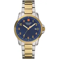 Swiss Alpine Military Herreur 7011.1145 Classic Blå/Guldtonet stål