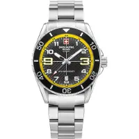 Swiss Alpine Military Herreur 7029.1138 Raptor Sort/Stål Ø42 mm