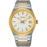 Seiko Herreur SUR558P1 Dress Hvid/Gul guldtonet stål Ø38.9 mm