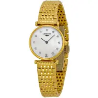 Longines Dameur L4.209.2.87.8 Grande Classique Hvid/Gul guldtonet
