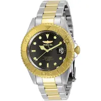 Invicta Herreur 29941 Pro Diver Sort/Gul guldtonet stål Ø37.5 mm