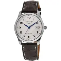 Longines Herreur L2.793.4.78.3 Master Sølvfarvet/Læder Ø40 mm