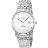 Longines Herreur L4.910.4.12.6 Elegant Hvid/Stål Ø39 mm