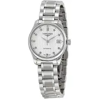 Longines Dameur L2.128.4.77.6 Master Sølvfarvet/Stål Ø25.5 mm