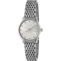Gucci Dameur YA1265019 G-Timeless Sølvfarvet/Stål Ø29 mm