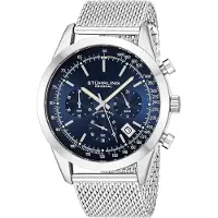 Stührling Original Herreur 3975.2 Blå/Stål Ø45 mm