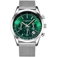 Stührling Original Herreur 3975.9 Preston Grøn/Stål Ø44 mm