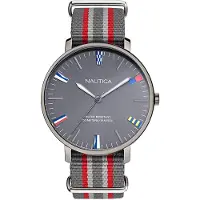 Nautica Herreur NAPCRF906 Grå/Tekstil Ø43 mm