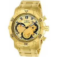 Invicta Herreur 22761 Pro Diver Guld/Gul guldtonet stål Ø50 mm
