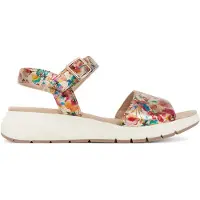 Caprice Sandal, metallic, made of Leather without heel, Size 40
