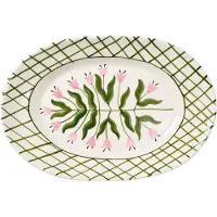 Pick a Poppy Madelen Möllard Tulip serveringsfad Green, 38,5 cm