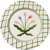 Pick a Poppy Madelen Möllard Tulip tallerken Green, 28 cm