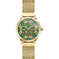 Thomas Sabo Dameur WA0369-264-211 Glam Grøn/Gul guldtonet stål Ø33