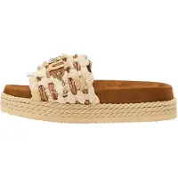 Mou Moutil kvinder. MU.SW451008K Beige sandaler med monobånd (38), 1-3 cm, Ingen, Casual