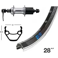Exal Zx 19 28´´ V-brake Qr Baghjul