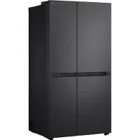 LG GSBC40EPPE - Køleskab/fryser - side-by-side - bredde: 91.3 cm - dybde: 73.5 cm - højde: 179 cm - 664 liter - Klasse E - sort