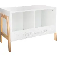 Atmosphera børnebiblioteks-/bogskab i træ, hvid