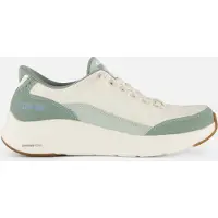 SKECHERS Skecherstil kvinder. 150404 Slip-Ins sneakers: Contour Foam - Cozy Fit hvid, grøn (36), Stof, Fast, Blonder, Casual