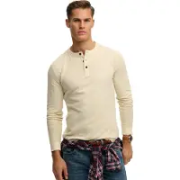 Superdry Lite Textured Grandad T-shirt Med Lange ærmer
