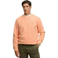 Superdry Superdrytil mænd. M2013751A Essential Logo-sweatshirt koralfarvet (XL), Casual, Bomuld