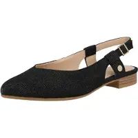 s.Oliver Slingpumps sort-meleret