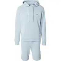 Jack & Jones Joggingdragt 'JJBRANDON' lyseblå / sort / hvid
