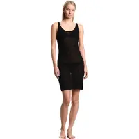 Emporio Armani Emporio Armanitil kvinder. EW002738_AF19043 Lounge kjole sort (L), Casual, Viscose, Uden ærmer/stropper