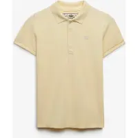 Superdry Superdrytil kvinder. W6012208A Polo Heritage Slim Fit gul (S), Casual, Bomuld, Klassisk, Korte ærmer